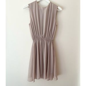Beige Flowy Dress
